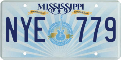MS license plate NYE779