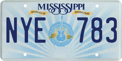 MS license plate NYE783