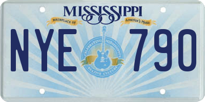 MS license plate NYE790