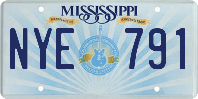 MS license plate NYE791