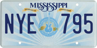 MS license plate NYE795