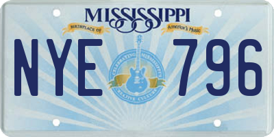 MS license plate NYE796