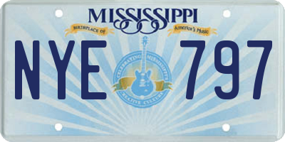 MS license plate NYE797