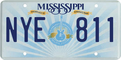 MS license plate NYE811