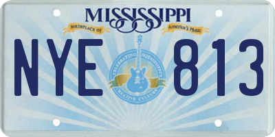 MS license plate NYE813