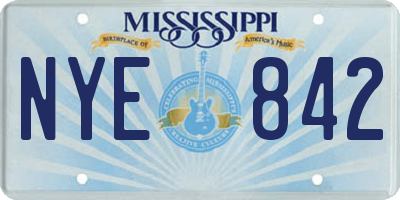 MS license plate NYE842