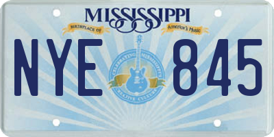 MS license plate NYE845