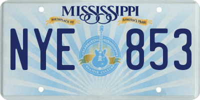 MS license plate NYE853