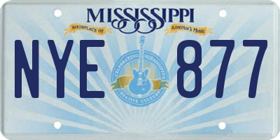 MS license plate NYE877