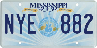 MS license plate NYE882