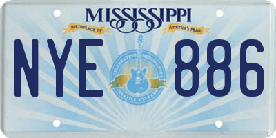 MS license plate NYE886