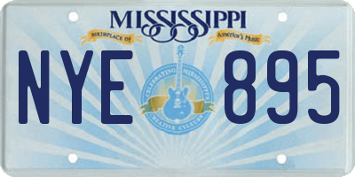 MS license plate NYE895