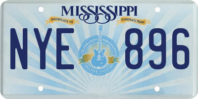 MS license plate NYE896