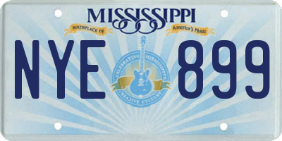 MS license plate NYE899