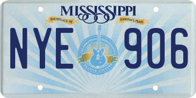 MS license plate NYE906