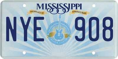 MS license plate NYE908