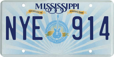 MS license plate NYE914