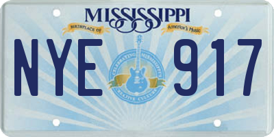 MS license plate NYE917
