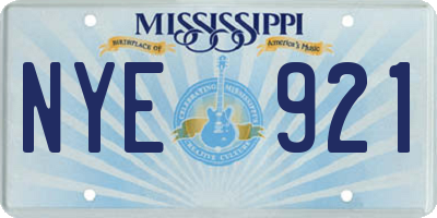MS license plate NYE921