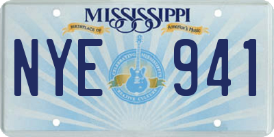 MS license plate NYE941