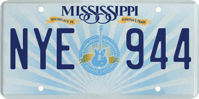 MS license plate NYE944