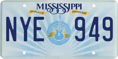 MS license plate NYE949