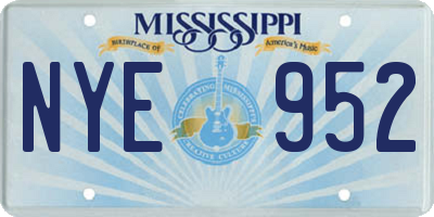 MS license plate NYE952