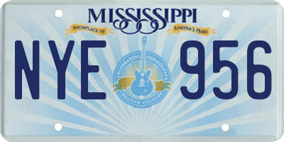 MS license plate NYE956