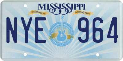 MS license plate NYE964