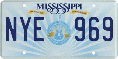 MS license plate NYE969