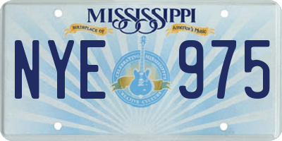 MS license plate NYE975