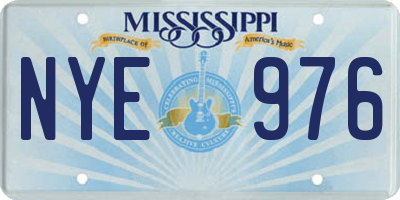 MS license plate NYE976