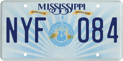 MS license plate NYF084