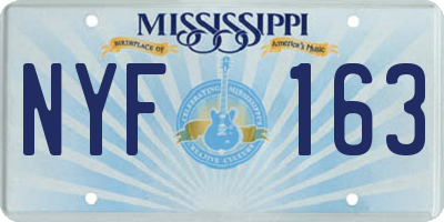 MS license plate NYF163