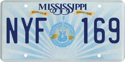 MS license plate NYF169