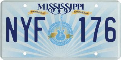 MS license plate NYF176