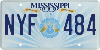 MS license plate NYF484