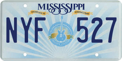 MS license plate NYF527