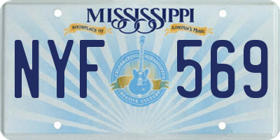 MS license plate NYF569