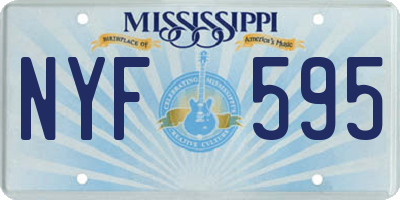 MS license plate NYF595