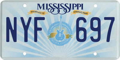 MS license plate NYF697