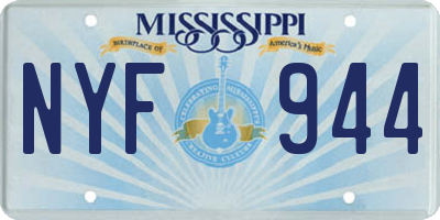 MS license plate NYF944