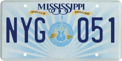 MS license plate NYG051