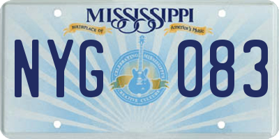 MS license plate NYG083