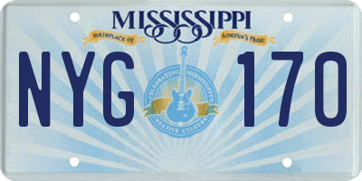 MS license plate NYG170