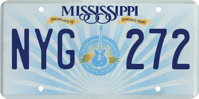 MS license plate NYG272