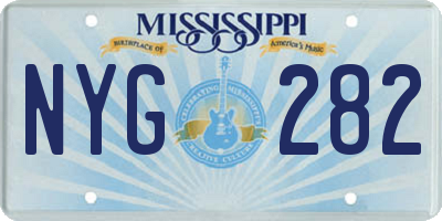 MS license plate NYG282