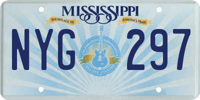MS license plate NYG297