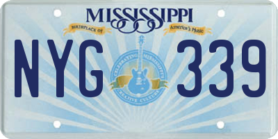 MS license plate NYG339