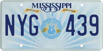 MS license plate NYG439
